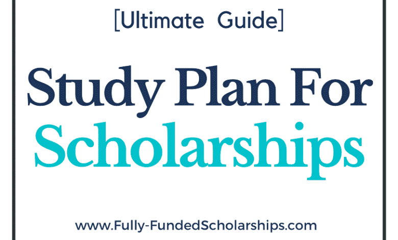 Study Plan for Scholarship Application to Win a Scholarship in 2023