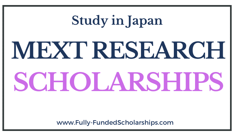 Japanese Government MEXT Research Scholarships 2022-2023