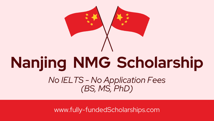 Nanjing Municipal Government NMG Scholarships 2023 - Online Application Portal